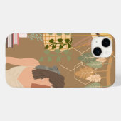 Brown Ästhetische Frau Lesen Buch Case-Mate iPhone Hülle (Rückseite (Horizontal))