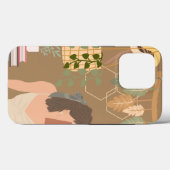 Brown Ästhetische Frau Lesen Buch Case-Mate iPhone Hülle (Rückseite (Horizontal))