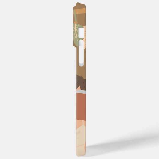 Brown Ästhetische Frau Lesen Buch Case-Mate iPhone Hülle (Rückseite / Links)