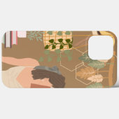 Brown Ästhetische Frau Lesen Buch Case-Mate iPhone Hülle (Rückseite (Horizontal))