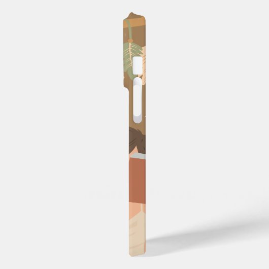 Brown Ästhetische Frau Lesen Buch Case-Mate iPhone Hülle (Rückseite / Links)