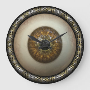 Brown-Augen-Wanduhr Große Wanduhr