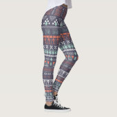 Brown Aztec Multi Blend Women's Leggings (Rechts)