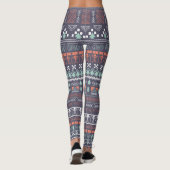 Brown Aztec Multi Blend Women's Leggings (Rückseite)
