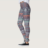Brown Aztec Multi Blend Women's Leggings (Links)
