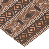 Brown Aztec Muster Südwestdesign Kurzer Tischläufer (Ecke)