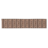 Brown Aztec Muster Südwestdesign Kurzer Tischläufer (Horizontal)