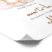 Brown Baby Bear Balloon Envelope Station Poster (Ecke)