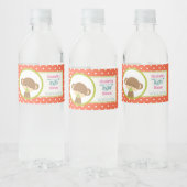 Brown Baby Monkey mit Schnuller Baby Dusche Wasserflaschenetikett (Flaschen)