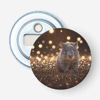 Brown Baby Wombat on Brown Bokeh Bliss, Flaschenöffner