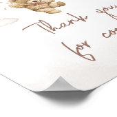 Brown Balloon Bear Danke, dass du gekommen bist Poster (Ecke)