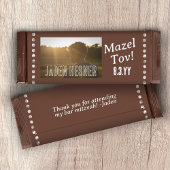 Brown Bar Mitzvah Chocolate Candy Bar Wrapper Flyer