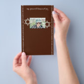 Brown Bar Mitzvah Stars Budget Candy Bar Wrapper Flyer (Handgriff)