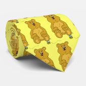 Brown-Bär und Hummel-Biene Krawatte (Gerollt)