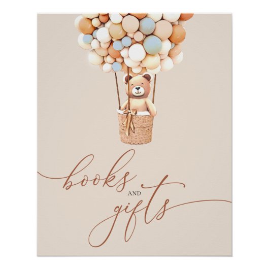 Brown Bären Balloons Kinderbücher und Geschenkpost Poster (Vorderseite)