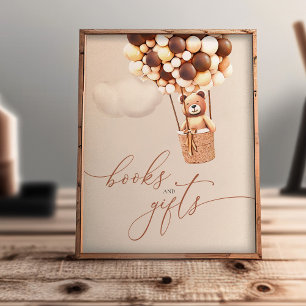 Brown Bären Balloons Kinderbücher und Geschenkpost Poster