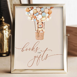 Brown Bären Balloons Kinderbücher und Geschenkpost Poster