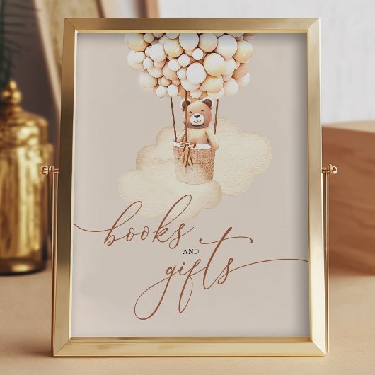 Brown Bären Balloons Kinderbücher und Geschenkpost Poster