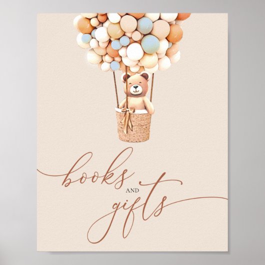Brown Bären Balloons Kinderbücher und Geschenkpost Poster (Vorne)