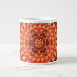 Brown Base Mandala Jumbo-Tasse