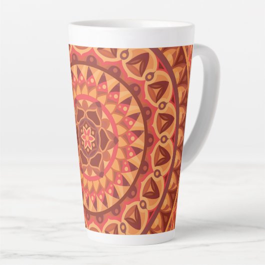Brown Base Mandala Milchtasse (Rechte Ecke)