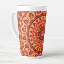 Brown Base Mandala Milchtasse