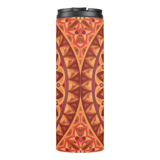 Brown Base Mandala Thermosbecher (Rückseite)