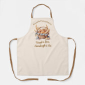 Brown Basket Sourdough Brot & Weizen Bäckerei Schürze (Vorderseite)