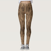 Brown-Baum-Barken-Leggings Leggings (Vorderseite)
