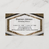 Brown-Baum des Leben-Musters Visitenkarte (Rückseite)