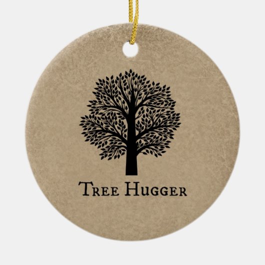Brown-Baum Hugger Keramikornament (Vorne)