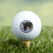 Brown Bay Oldenburg Horse Portrait Golfball (Insitu T-Shirt)