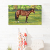 Brown Bay Quarter Horse Banner (Insitu)