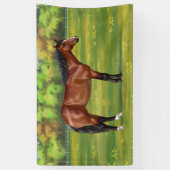 Brown Bay Quarter Horse Banner (Vertikal)