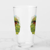Brown Bay Quarter Horse Glas (Links)