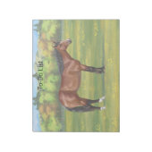 Brown Bay Quarter Horse Notizblock (Rotiert)