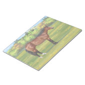 Brown Bay Quarter Horse Notizblock (angewinkelt)
