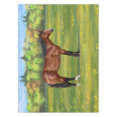 Brown Bay Quarter Horse Tischdecke (Vorderseite)