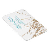 Brown Beach Sea Gras Save the Date Magnet (Rechte Seite)