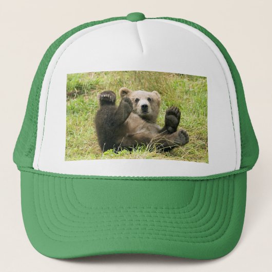 Brown_Bear_1_Kodiak_Cub Geschenke Truckerkappe (Vorderseite)