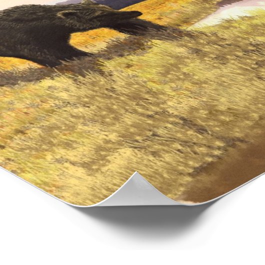 Brown Bear Afternoon Poster (Ecke)