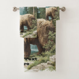 Brown Bear Badhandtuch Set