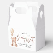 Brown Bear Balloon Baby Shower Geschenkschachtel (Geöffnet)