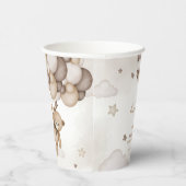 Brown Bear Balloon Babydusche Pappbecher (Rechts)