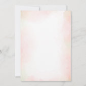 Brown Bear Balloon Girl Shower Einladung (Rückseite)