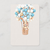 Brown Bear Balloons Baby Books Enclosure Card Begleitkarte (Rückseite)