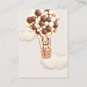 Brown Bear Balloons Baby Books Enclosure Card Begleitkarte (Rückseite)