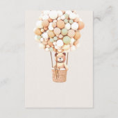 Brown Bear Balloons Baby Books Enclosure Card Begleitkarte (Rückseite)