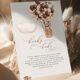 Brown Bear Balloons Baby Books Enclosure Card Begleitkarte