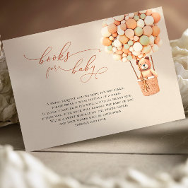 Brown Bear Balloons Baby Books Enclosure Card Begleitkarte